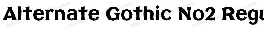Alternate Gothic No2 Regular字体转换